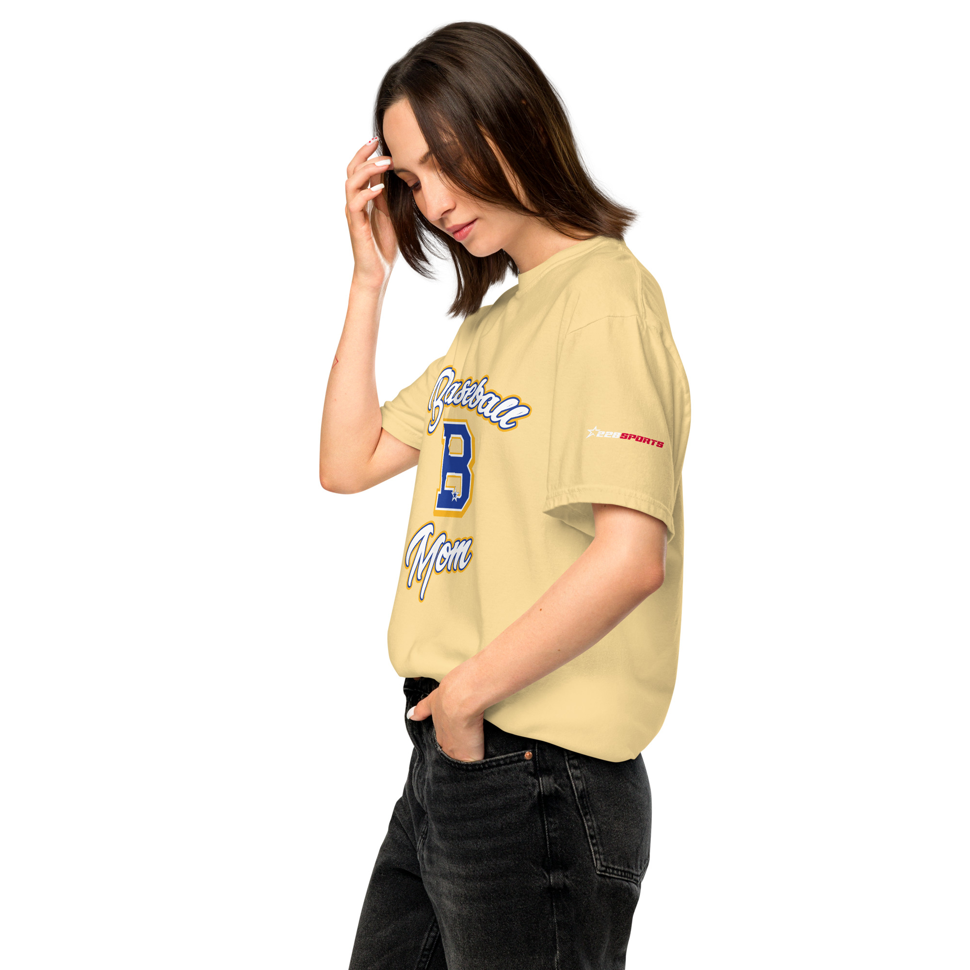 BHS "Baseball Mom" Comfort Colors heavyweight t-shirt - Image 8