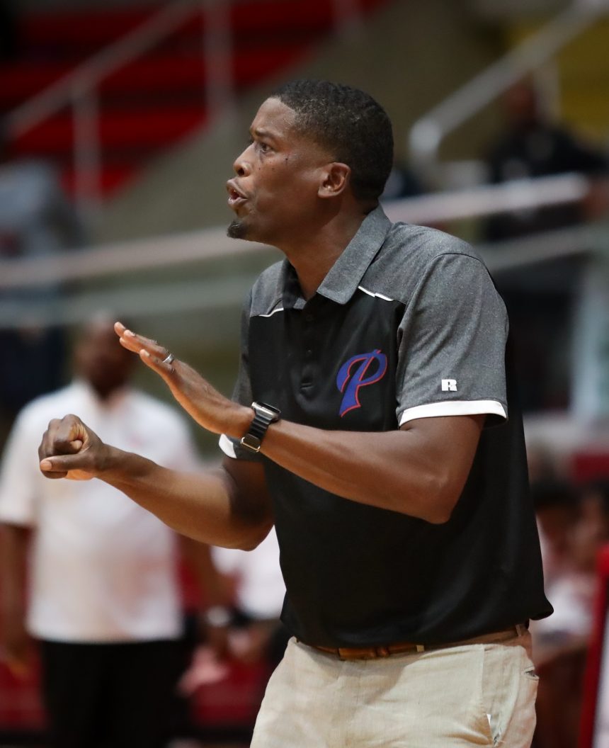 Pascagoula Panthers boys basketball head coach Lorenzo Wright.